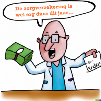 De zorgverzekering is wel erg duur dit jaar...